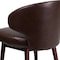 Flash Furniture Comfort Back Side Reception Chair, Brown Back, 23-1/2 in W 24" L 33-3/4" H, Leather Seat BT-4-BN-GG - alternate 9