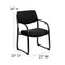 Flash Furniture Contemporary Executive Side Reception Chair, Black Back, 23 in W 20" L 34" H, Curved, Fabric Seat BT-508-BK-GG - alternate 7