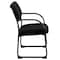 Flash Furniture Contemporary Executive Side Reception Chair, Black Back, 23 in W 20" L 34" H, Curved, Fabric Seat BT-508-BK-GG - alternate 6