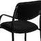 Flash Furniture Contemporary Executive Side Reception Chair, Black Back, 23 in W 20" L 34" H, Curved, Fabric Seat BT-508-BK-GG - alternate 9