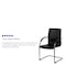 Flash Furniture Contemporary Side Reception Chair, Black Back, 22-3/4 in W 23" L 38-1/4" H, Padded, Vinyl Seat BT-509-BK-GG - alternate 4
