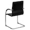 Flash Furniture Contemporary Side Reception Chair, Black Back, 22-3/4 in W 23" L 38-1/4" H, Padded, Vinyl Seat BT-509-BK-GG - alternate 9