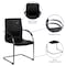 Flash Furniture Contemporary Side Reception Chair, Black Back, 22-3/4 in W 23" L 38-1/4" H, Padded, Vinyl Seat BT-509-BK-GG - alternate 8