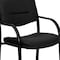 Flash Furniture Contemporary Executive Side Reception Chair, Black Seat, Black Back, 23" W 24-1/2" L 34" H, Curved BT-510-LEA-BK-GG - alternate 4