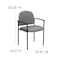 Flash Furniture Gray Fabric Stack Chair BT-516-1-GY-GG - alternate 2