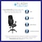 Flash Furniture Mesh Task Chair, 22 1/2-, Adjustable Padded BT-6001-GYBK-GG - alternate 9