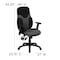 Flash Furniture Mesh Task Chair, 22 1/2-, Adjustable Padded BT-6001-GYBK-GG - alternate 2
