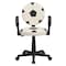 Flash Furniture Metal Task Chair, 17" to 21-1/2", Black and White BT-6177-SOC-A-GG - alternate 10