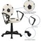 Flash Furniture Metal Task Chair, 17" to 21-1/2", Black and White BT-6177-SOC-A-GG - alternate 9