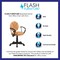 Flash Furniture Metal Task Chair, 17" to 21-1/2", Fixed Arms, Black and Orange BT-6178-BASKET-A-GG - alternate 9