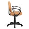 Flash Furniture Metal Task Chair, 17" to 21-1/2", Fixed Arms, Black and Orange BT-6178-BASKET-A-GG - alternate 6