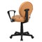 Flash Furniture Metal Task Chair, 17" to 21-1/2", Fixed Arms, Black and Orange BT-6178-BASKET-A-GG - alternate 2
