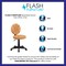 Flash Furniture Vinyl Task Chair, 17" to 21-1/2", Black and Orange BT-6178-BASKET-GG - alternate 9