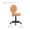 Flash Furniture Vinyl Task Chair, 17" to 21-1/2", Black and Orange BT-6178-BASKET-GG - alternate 3