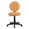 Flash Furniture Vinyl Task Chair, 17" to 21-1/2", Black and Orange BT-6178-BASKET-GG - alternate 10
