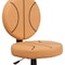 Flash Furniture Vinyl Task Chair, 17" to 21-1/2", Black and Orange BT-6178-BASKET-GG - alternate 5