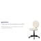Flash Furniture Vinyl Task Chair, 17" to 21-1/2", Brown and Cream BT-6179-BASE-GG - alternate 5