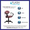 Flash Furniture Vinyl Task Chair, 17" to 21-1/2", Fixed Arms, Brown BT-6181-FOOT-A-GG - alternate 3