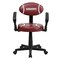 Flash Furniture Vinyl Task Chair, 17" to 21-1/2", Fixed Arms, Brown BT-6181-FOOT-A-GG - alternate 6