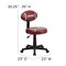 Flash Furniture Metal Task Chair, 17" to 21-1/2", Brown BT-6181-FOOT-GG - alternate 6