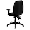 Flash Furniture Black High Back Exec Chair, Seat Height Range: 18" to 21-1/2" BT-6191H-BK-GG - alternate 5