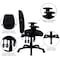 Flash Furniture Black High Back Exec Chair, Seat Height Range: 18" to 21-1/2" BT-6191H-BK-GG - alternate 3