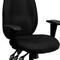 Flash Furniture Black High Back Exec Chair, Seat Height Range: 18" to 21-1/2" BT-6191H-BK-GG - alternate 6