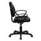 Flash Furniture Leather Task Chair, 17-1/2" to 22-1/2", Loop Arms, Black BT-688-BK-A-GG - alternate 9