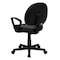 Flash Furniture Leather Task Chair, 17-1/2" to 22-1/2", Loop Arms, Black BT-688-BK-A-GG - alternate 5