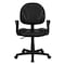 Flash Furniture Leather Task Chair, 17-1/2" to 22-1/2", Loop Arms, Black BT-688-BK-A-GG - alternate 10