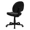 Flash Furniture Leather Task Chair, 17-1/2" to 22-1/2", Loop Arms, Black BT-688-BK-GG - alternate 8