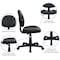 Flash Furniture Leather Task Chair, 17-1/2" to 22-1/2", Loop Arms, Black BT-688-BK-GG - alternate 7