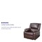 Flash Furniture Recliner, 31" to 64" x 26" to 36", Upholstery Color: Brown BT-70597-1-BN-GG - alternate 5
