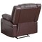 Flash Furniture Recliner, 31" to 64" x 26" to 36", Upholstery Color: Brown BT-70597-1-BN-GG - alternate 2