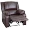 Flash Furniture Recliner, 31" to 64" x 26" to 36", Upholstery Color: Brown BT-70597-1-BN-GG - alternate 8