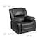 Flash Furniture Recliner, 31" to 64" x 26" to 36", Upholstery Color: Black BT-70597-1-GG - alternate 4