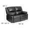 Flash Furniture Loveseat, 35" to 64" x 38", Upholstery Color: Black BT-70597-LS-GG - alternate 6
