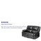Flash Furniture Loveseat, 35" to 64" x 38", Upholstery Color: Black BT-70597-LS-GG - alternate 4