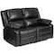 Flash Furniture Loveseat, 35" to 64" x 38", Upholstery Color: Black BT-70597-LS-GG - alternate 3