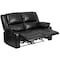 Flash Furniture Loveseat, 35" to 64" x 38", Upholstery Color: Black BT-70597-LS-GG - alternate 9