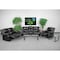 Flash Furniture Living Room Set, 35" to 64" x 38", Upholstery Color: Black BT-70597-RLS-SET-GG - alternate 2