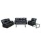 Flash Furniture Living Room Set, 35" to 64" x 38", Upholstery Color: Black BT-70597-RLS-SET-GG - alternate 3