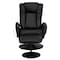 Flash Furniture Black LeatherSoft Massaging Recliner w/Side Pocket BT-7672-MASSAGE-BK-GG - alternate 7