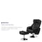 Flash Furniture Black LeatherSoft Recliner & Ottoman - Chrome Base BT-7807-TRAD-GG - alternate 4