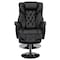 Flash Furniture Black LeatherSoft Recliner & Ottoman - Chrome Base BT-7807-TRAD-GG - alternate 8