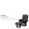 Flash Furniture Brown LeatherSoft Recliner & Ottoman w/ Wood Base BT-7818-BN-GG - alternate 5