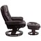 Flash Furniture Brown LeatherSoft Recliner & Ottoman w/ Wood Base BT-7818-BN-GG - alternate 9