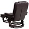 Flash Furniture Brown LeatherSoft Recliner & Ottoman w/ Wood Base BT-7818-BN-GG - alternate 4