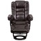 Flash Furniture Brown LeatherSoft Recliner & Ottoman w/ Wood Base BT-7818-BN-GG - alternate 8