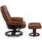 Flash Furniture Brown Aged LeatherSoft Swivel Recliner & Ottoman BT-7818-VIN-GG - alternate 8